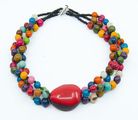 Acai Twist Triple-Strand Necklace