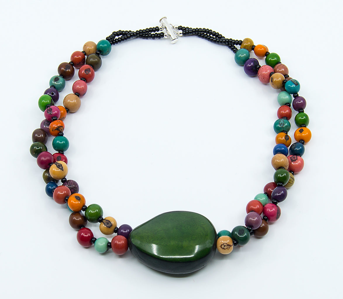 Purple Beaded Twist Necklace - One Of A Kind – DearBritt Jewelry Designs
